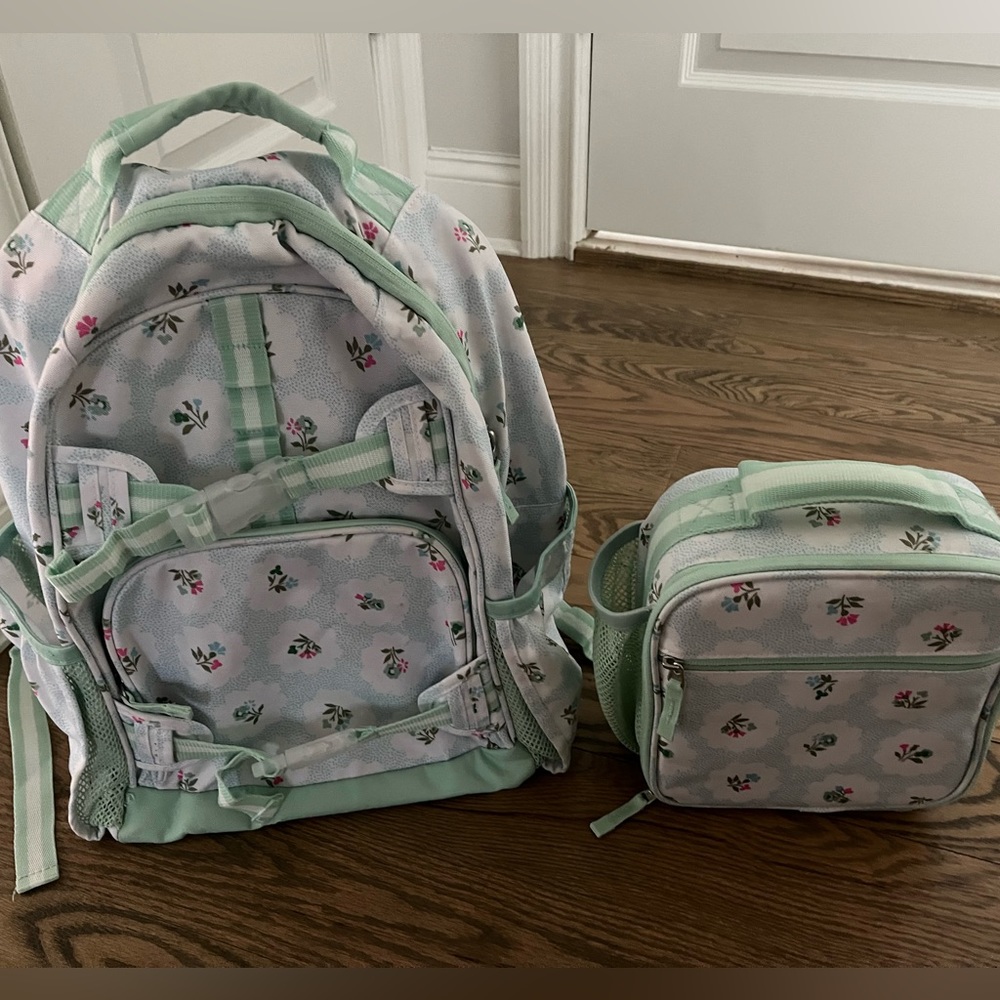 Pottery Barn Kids Large Backpack and Lunch Box combo